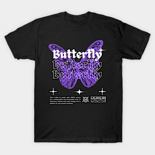 Purple Butterfly Fantasy T-Shirt